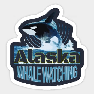 Alaska Whale Watching Sticker